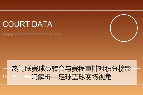 热门联赛球员转会与赛程重排对积分榜影响解析—足球篮球赛场视角